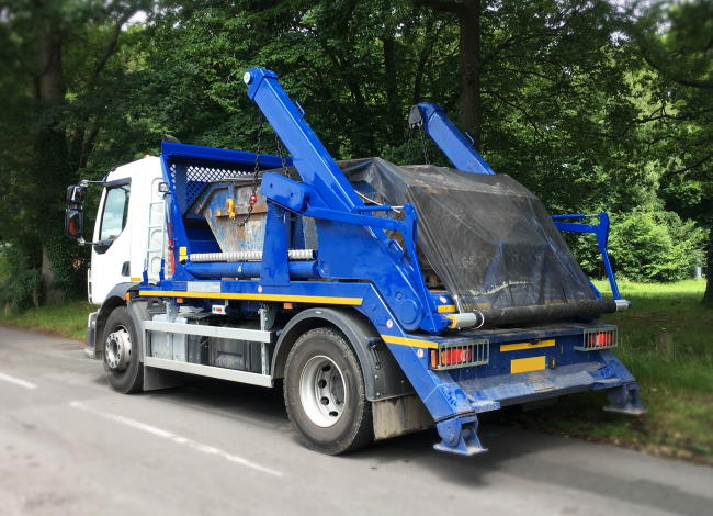 Skip Hire Lorry Chester